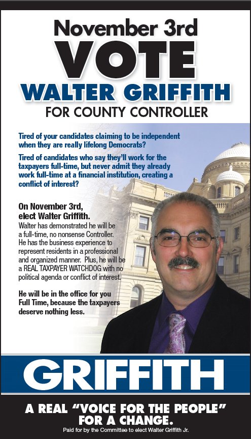 Vote for Walter on November 3rd!